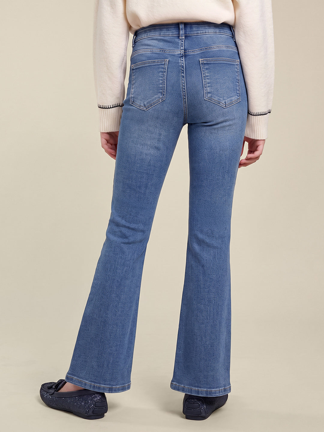 GIRLS Blue Flared Jeans