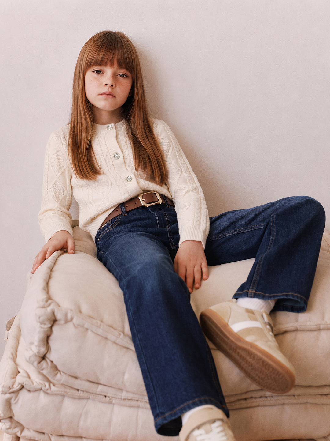 GIRLS Blue Straight Fit Jeans