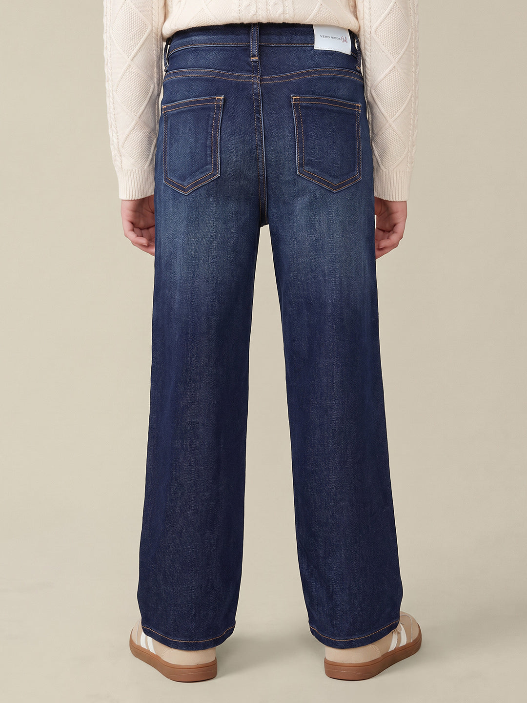 GIRLS Blue Straight Fit Jeans