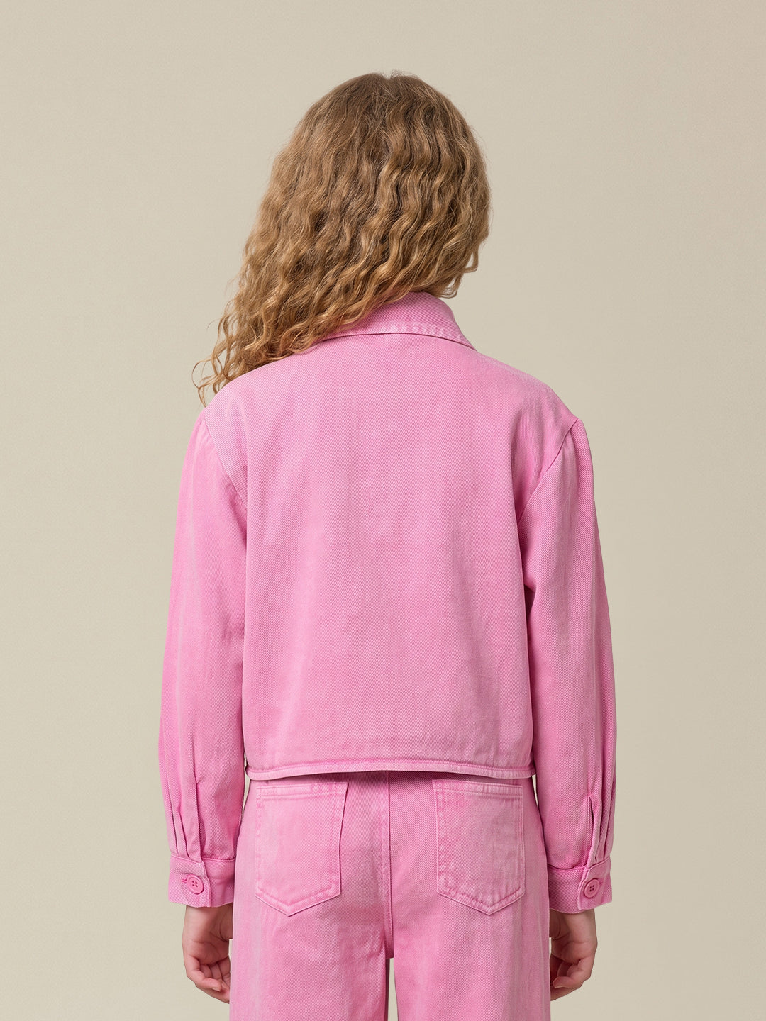 GIRLS Pink Utility Shacket