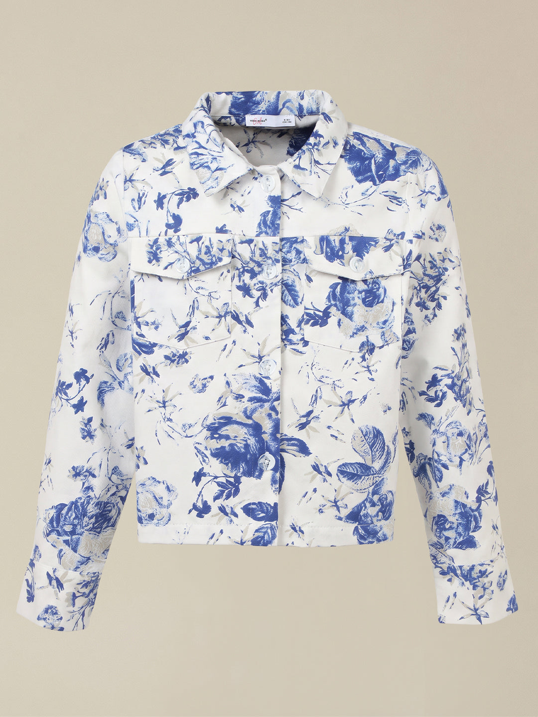 GIRLS White Floral Print Shirt