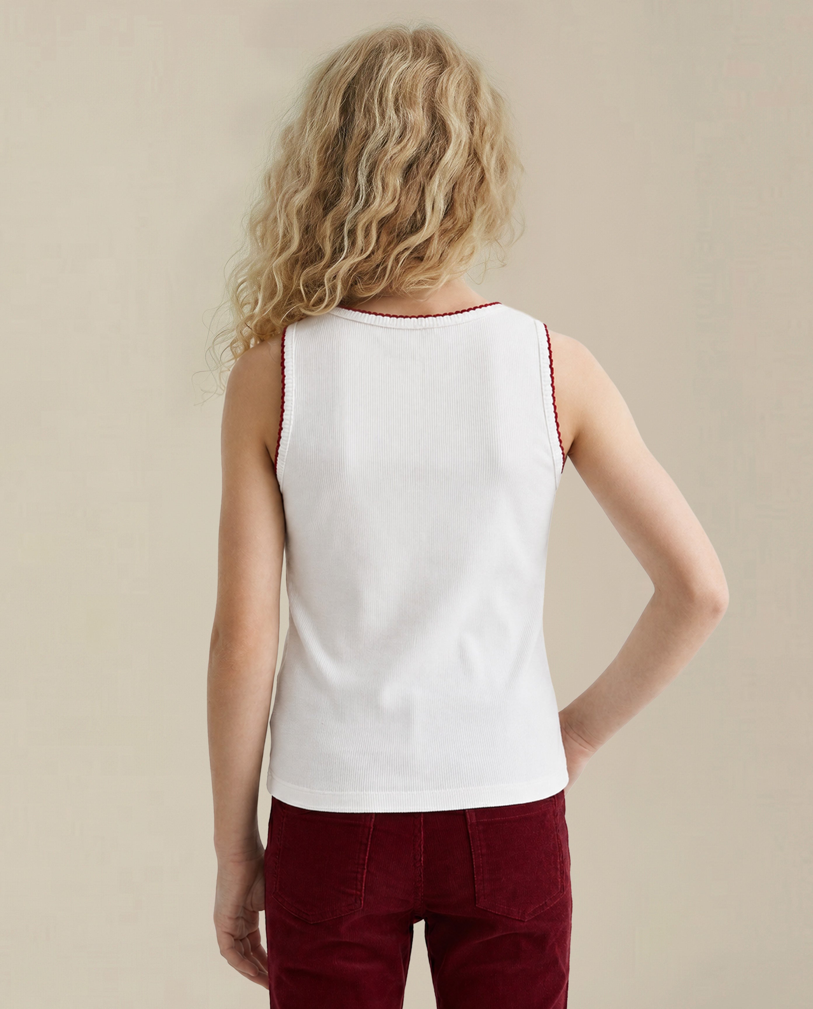GIRLS White Knitted Top