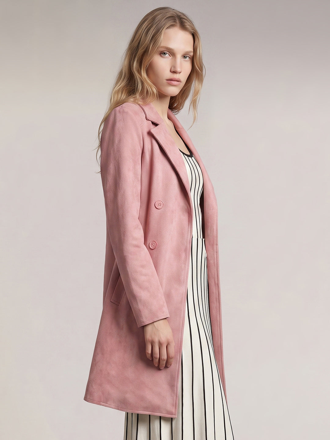 Pink Suede Jacket