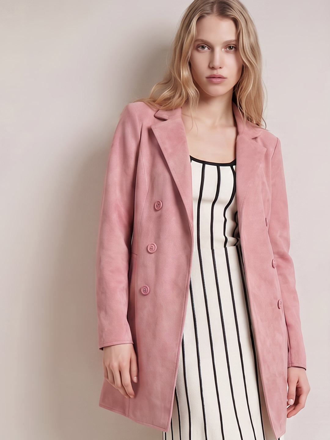 Pink Suede Jacket
