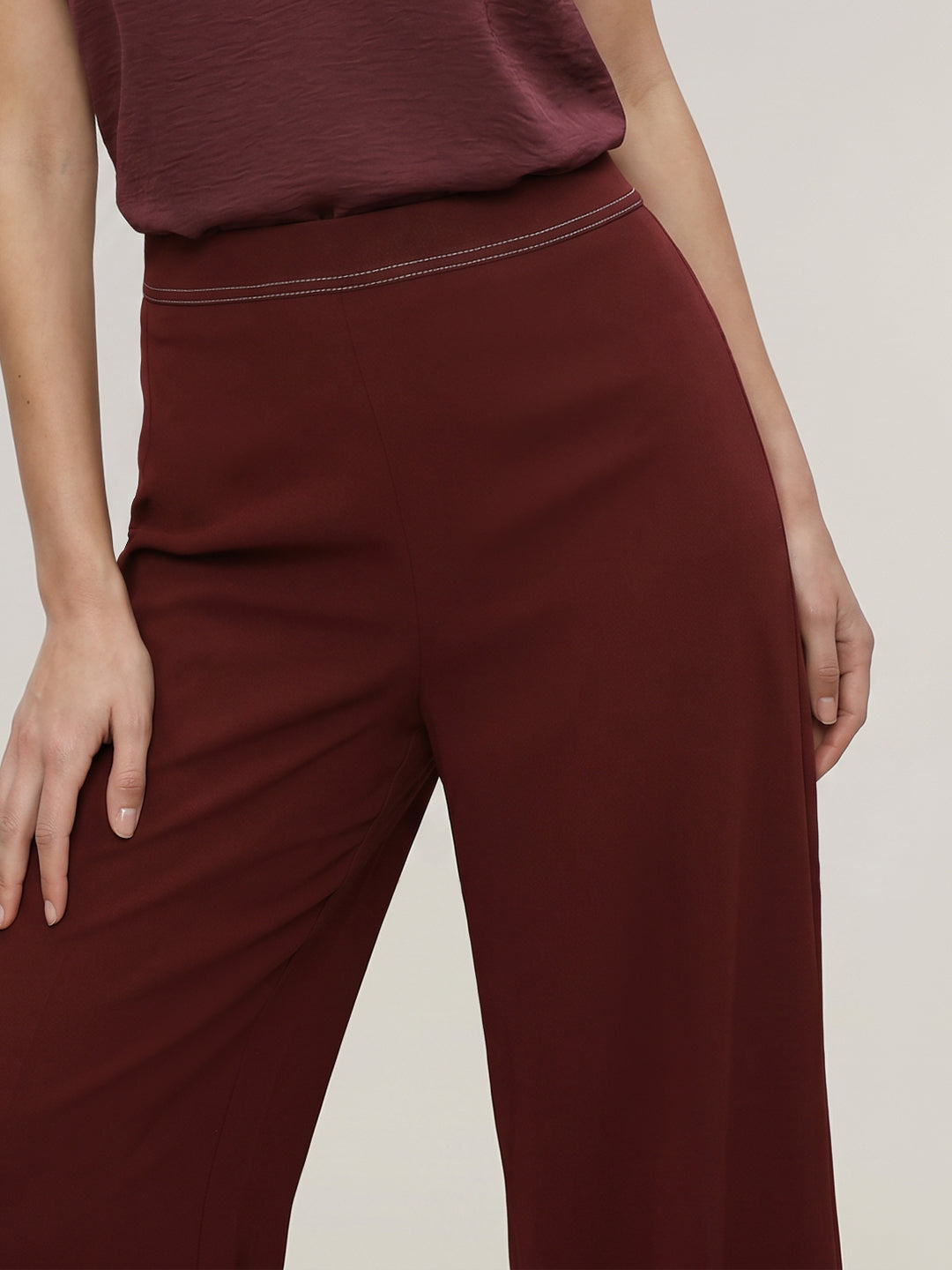 High Rise Regular Trousers