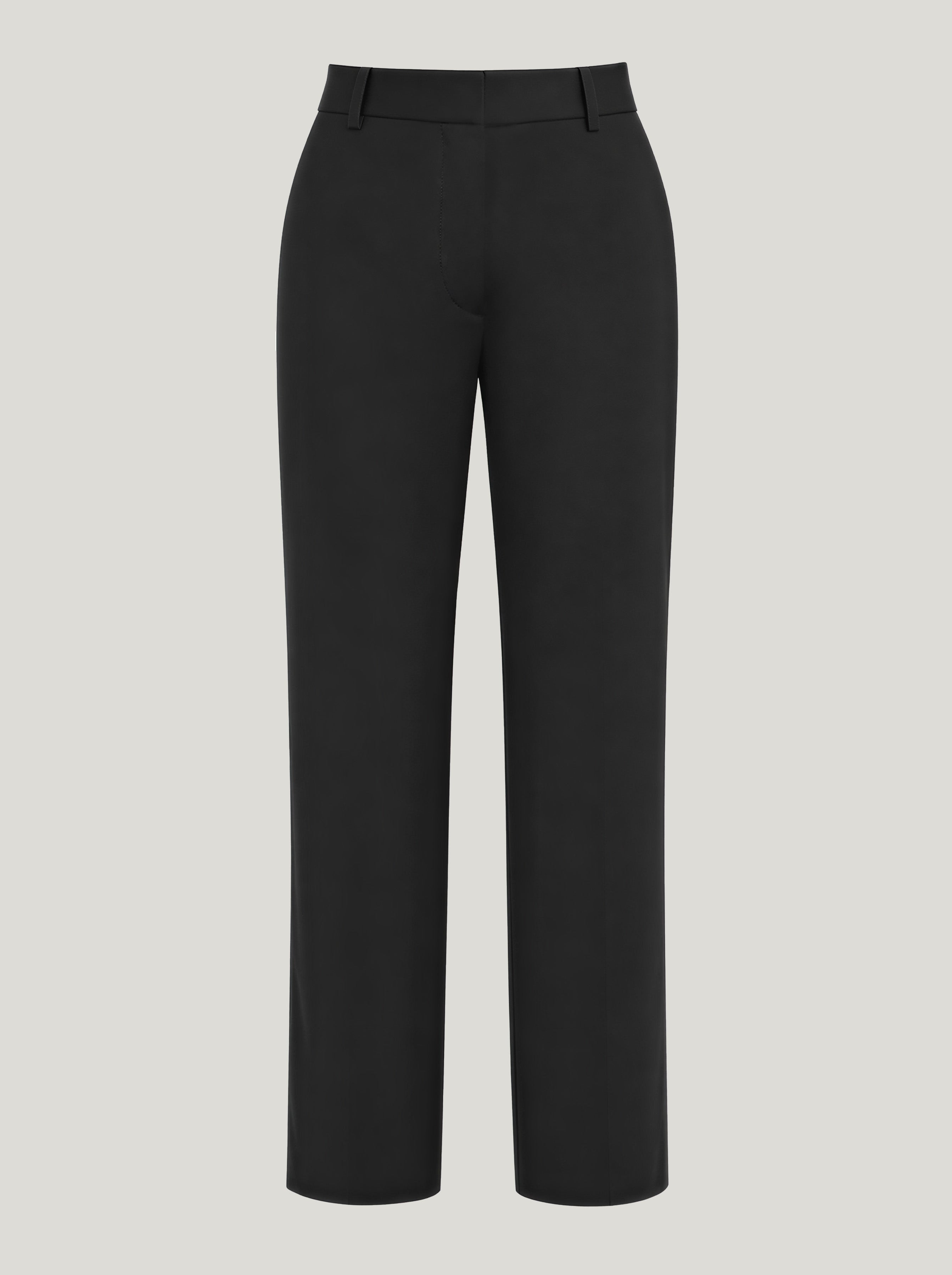 Black High Rise Wide Leg Pants