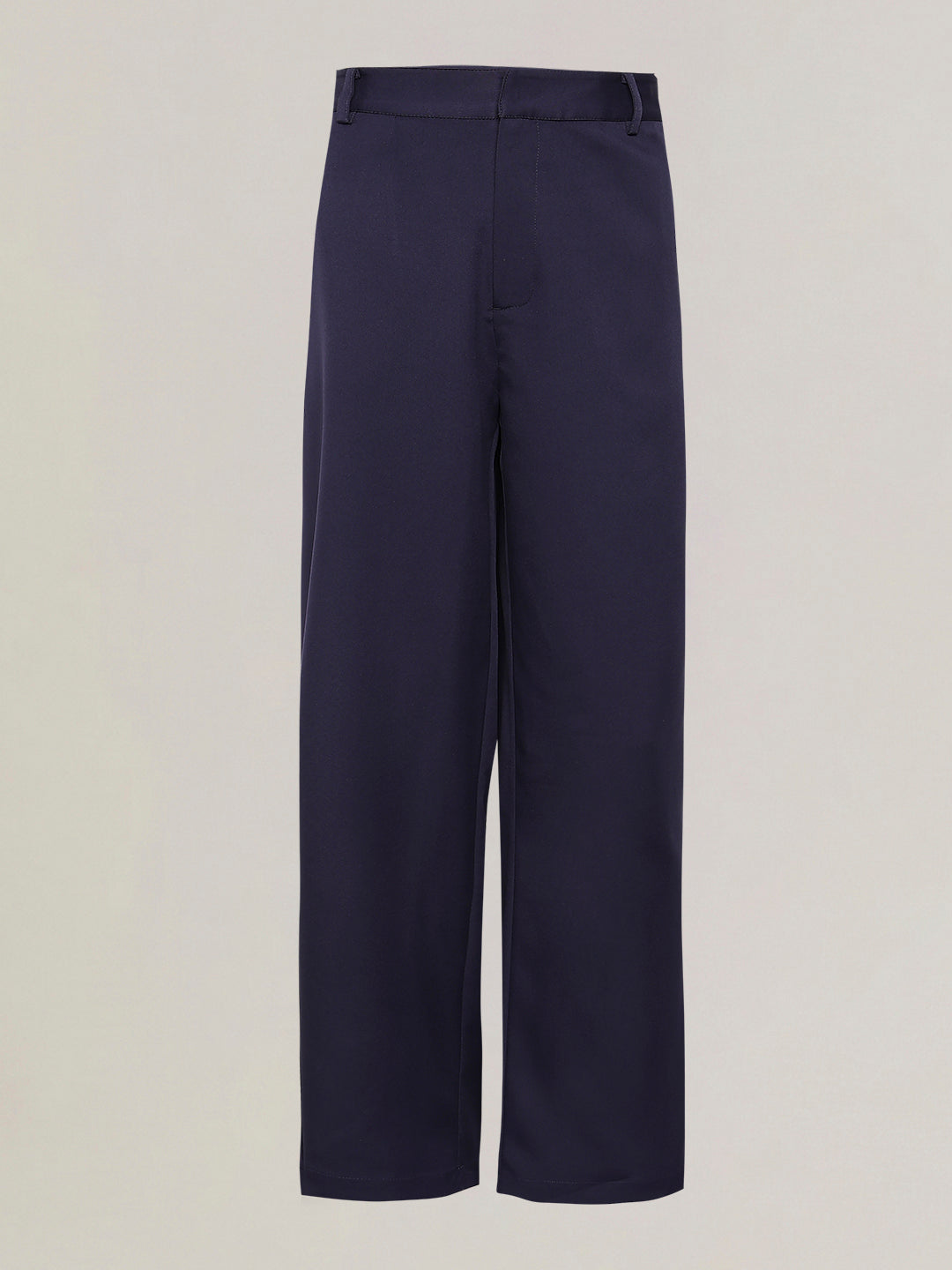Navy Blue High Rise Wide Leg Pants