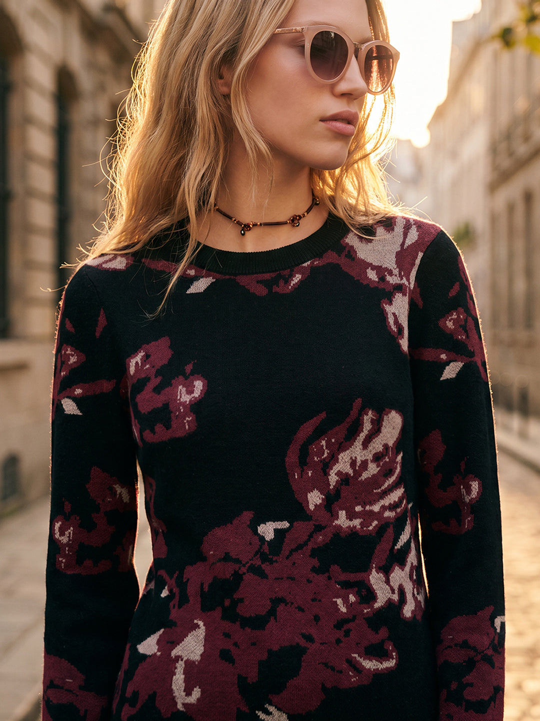Floral Knit Top
