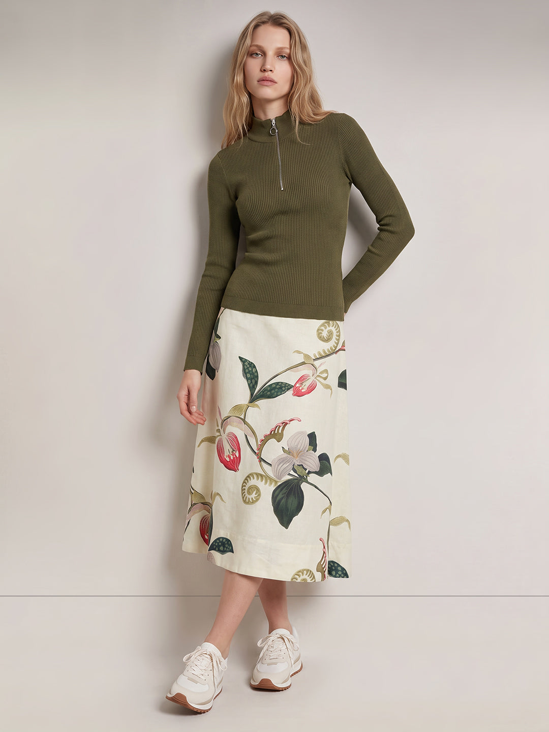 Dark Green Knit Top