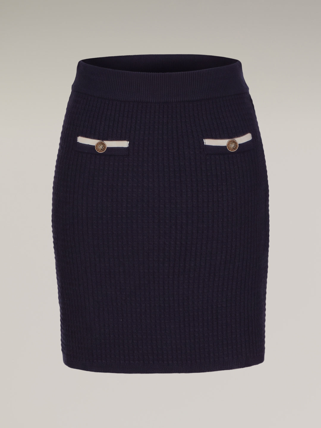 Ribbed Knit Mini Skirt