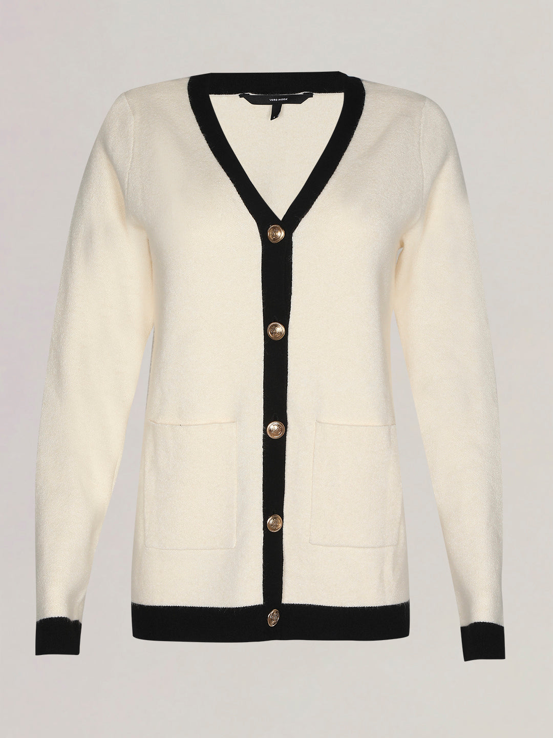 Off-White V-Neck Cardigan