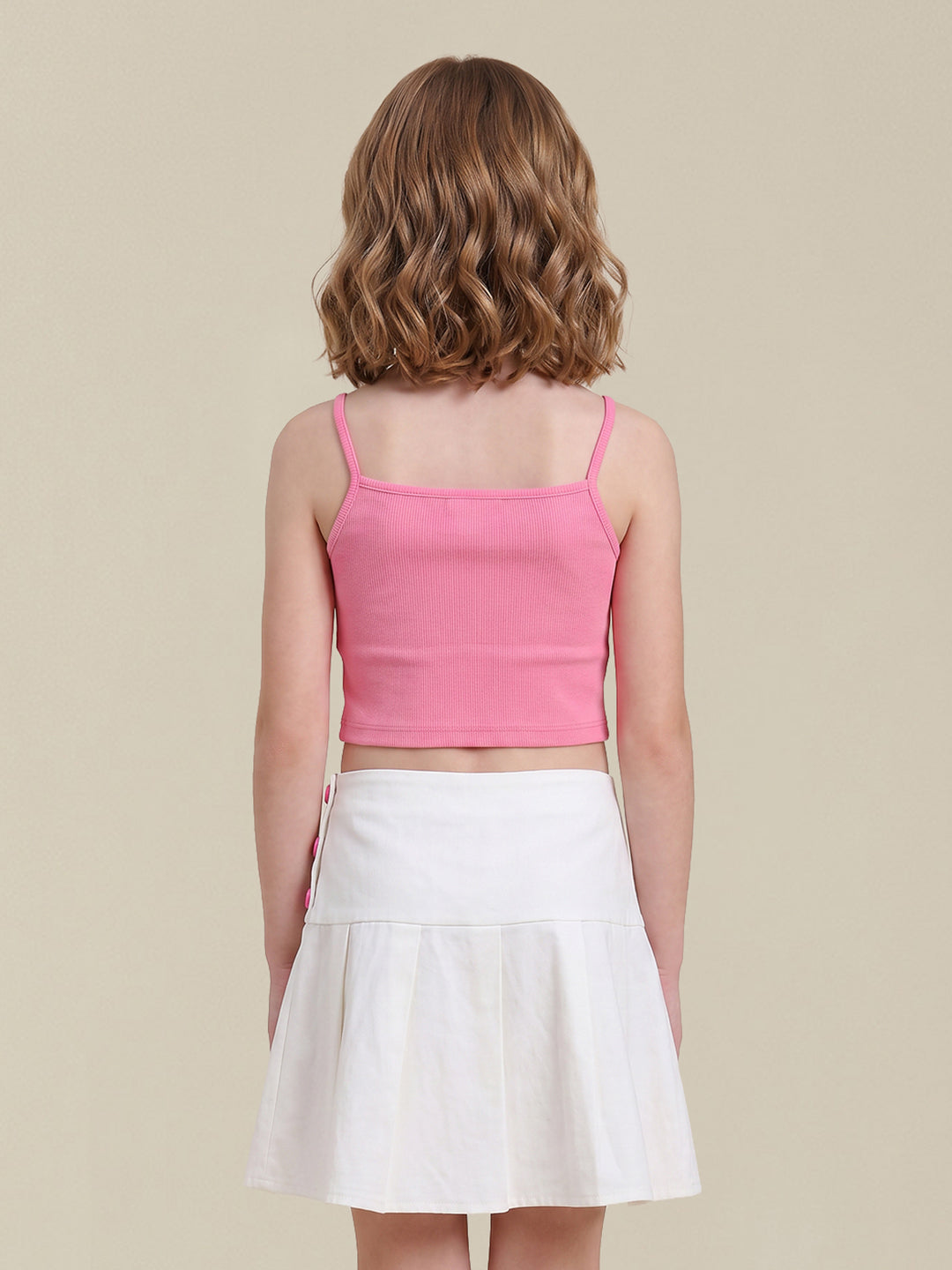 GIRLS Pink Strappy Top