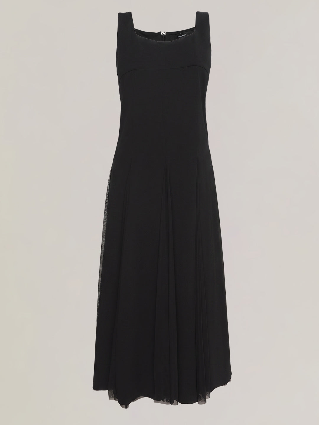 Black Sleeveless Midi Dress