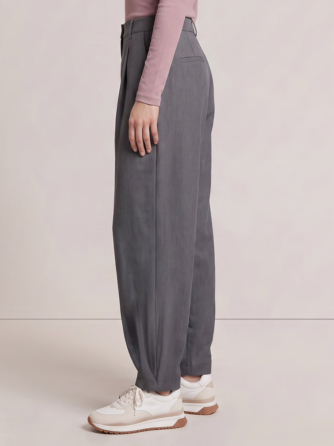 Grey Barrel Fit Pants