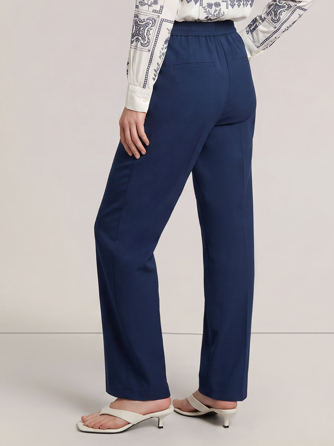 Dark Blue Tailored Pants