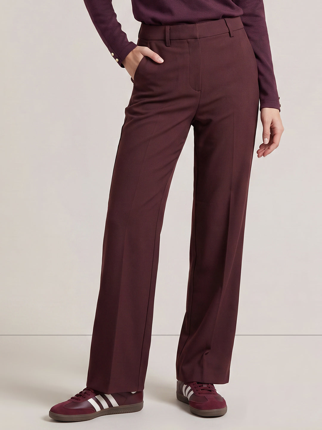 Brown Wide Leg Pants
