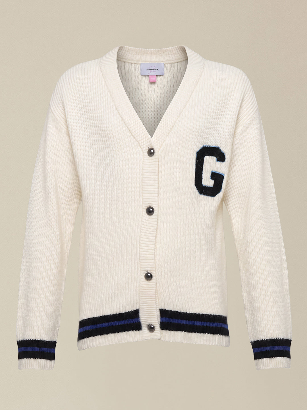 GIRLS White Knit Cardigan