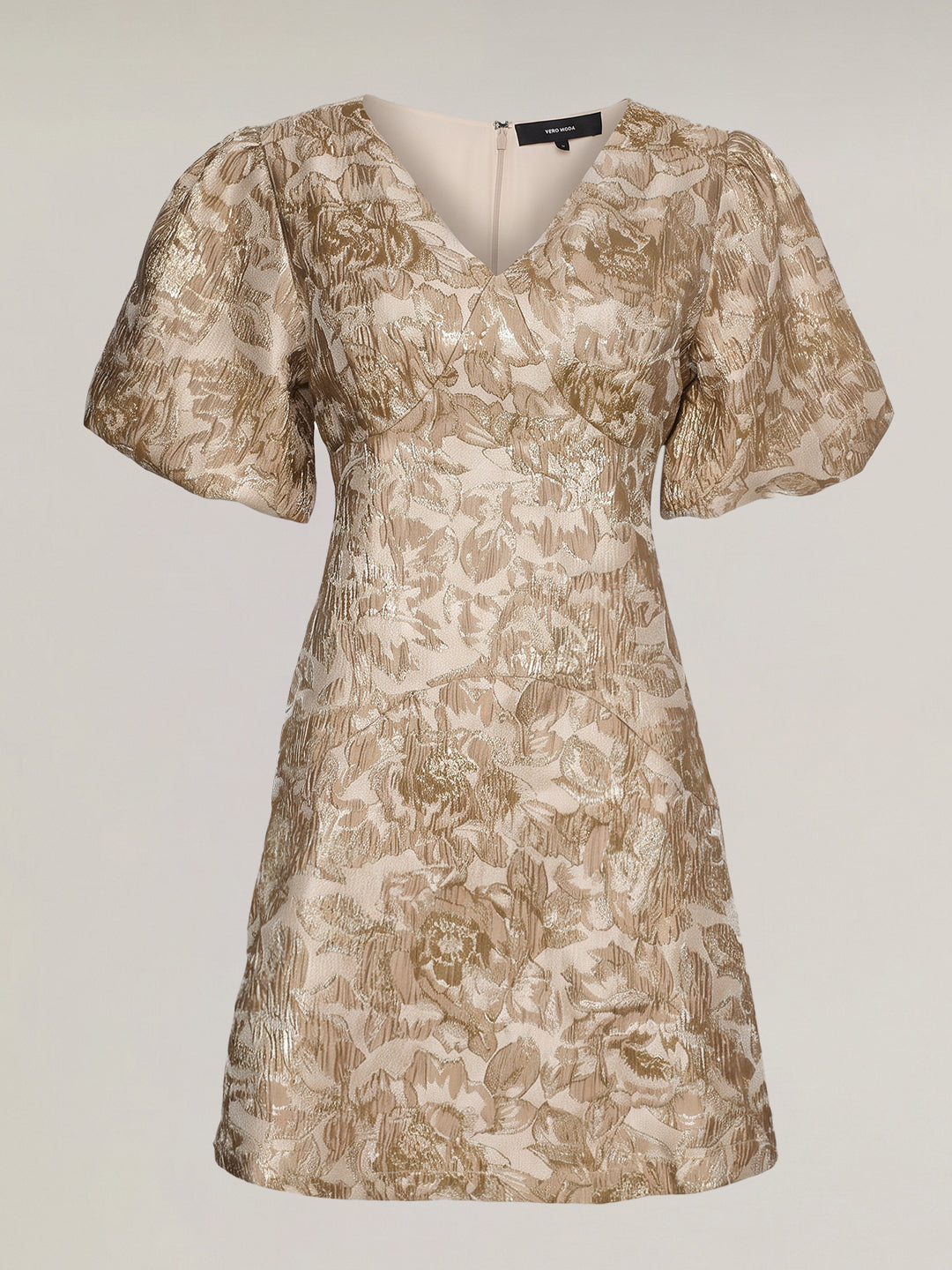 Floral Jacquard Mini Dress