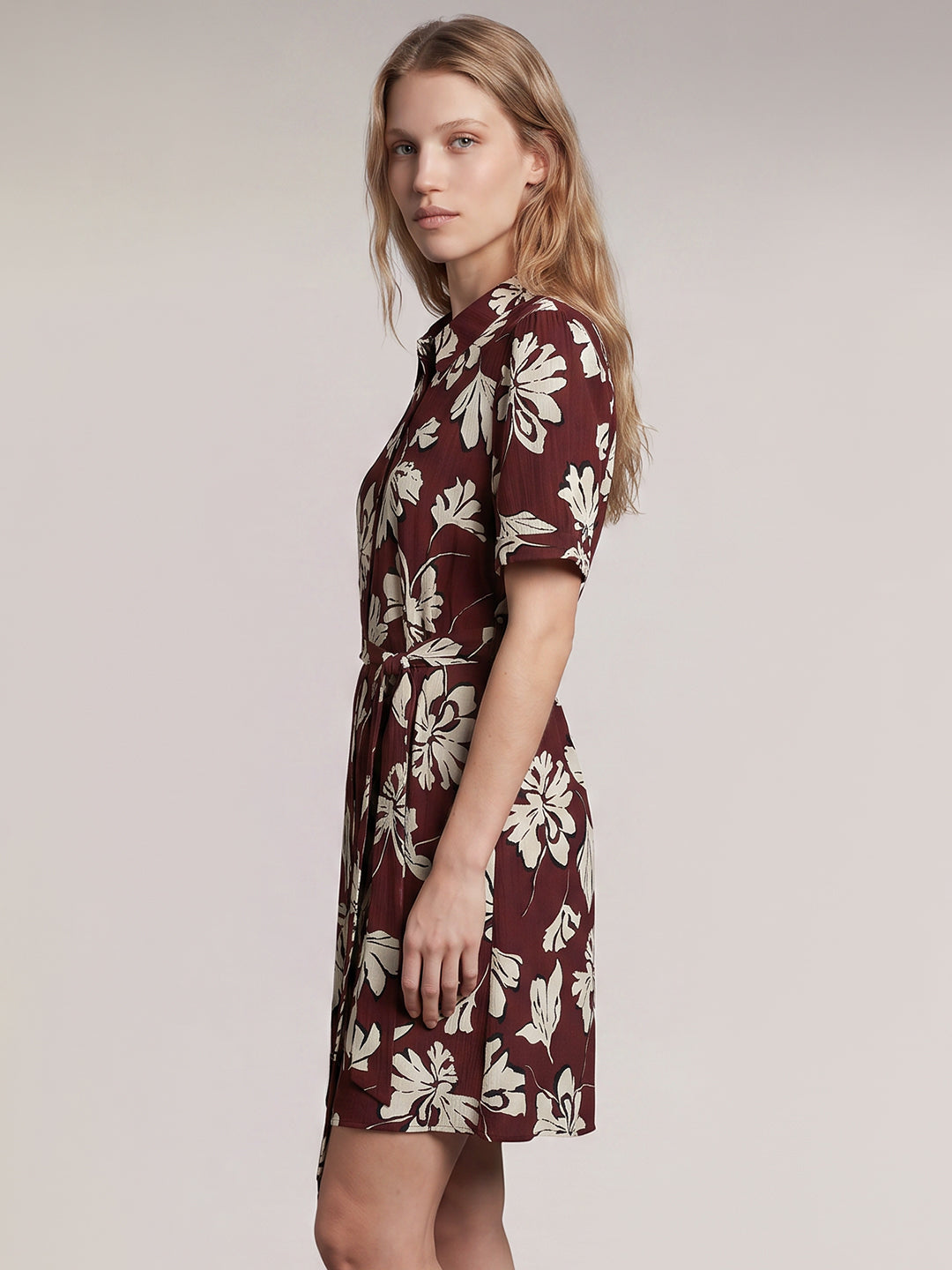 Floral Shirt Dress