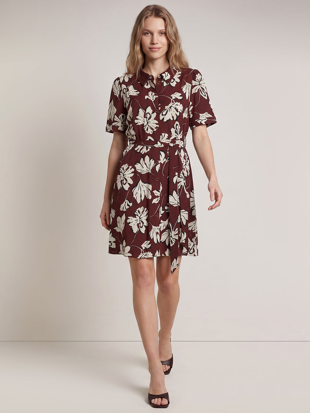 Floral Shirt Dress