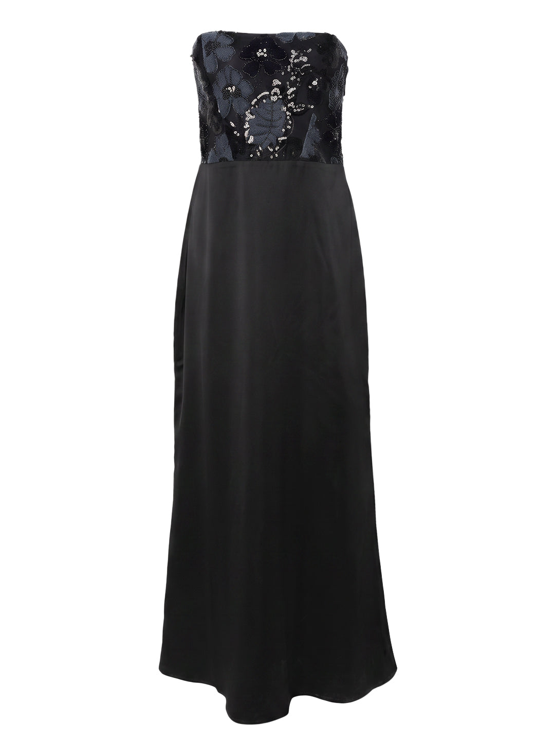 Strapless Embellished Maxi Dress