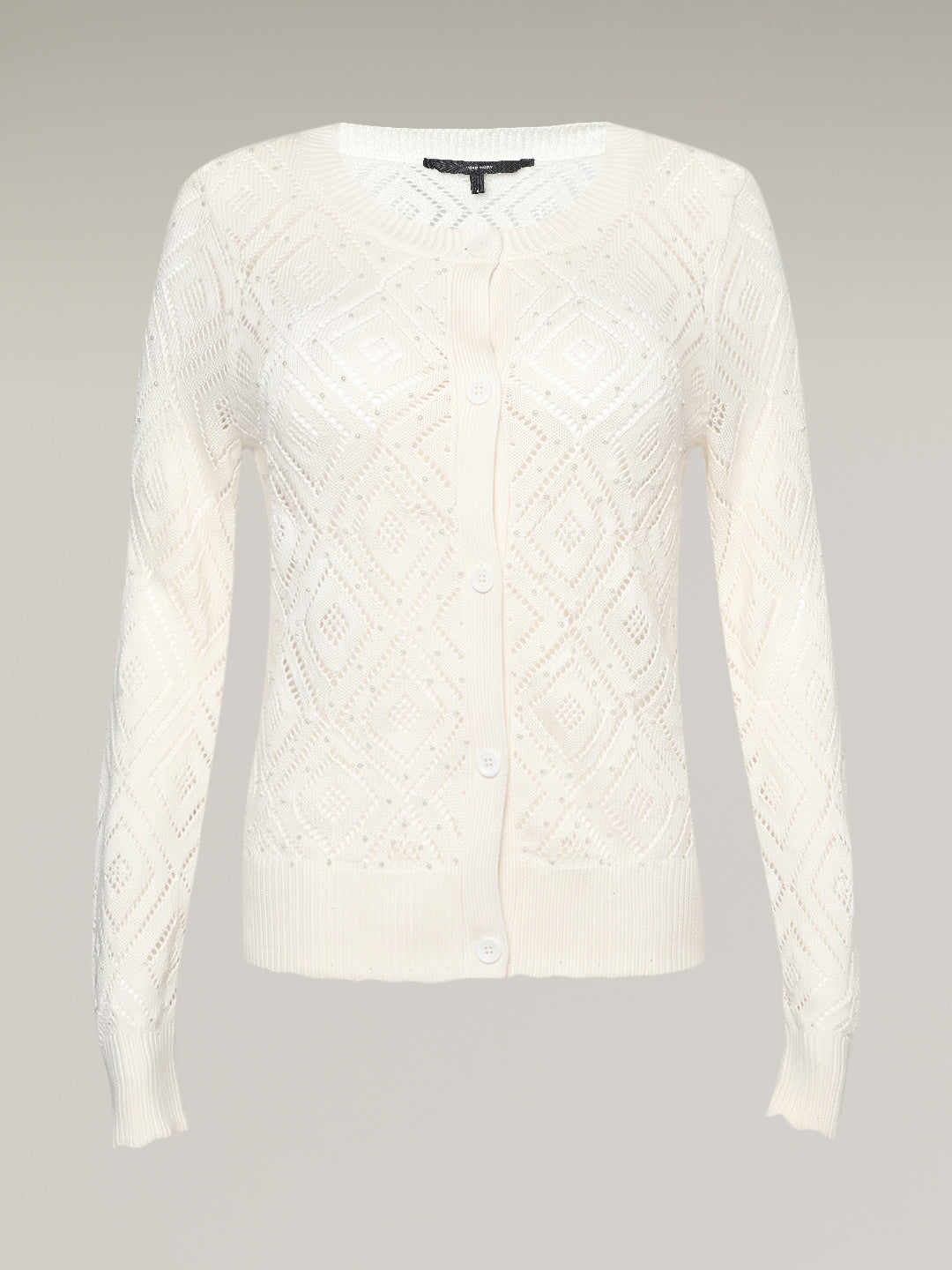 Pointelle Knit Cardigan