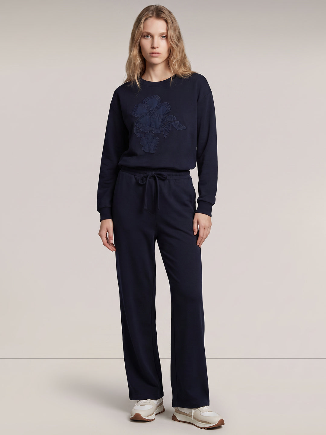 Dark Blue High Rise Sweatpants