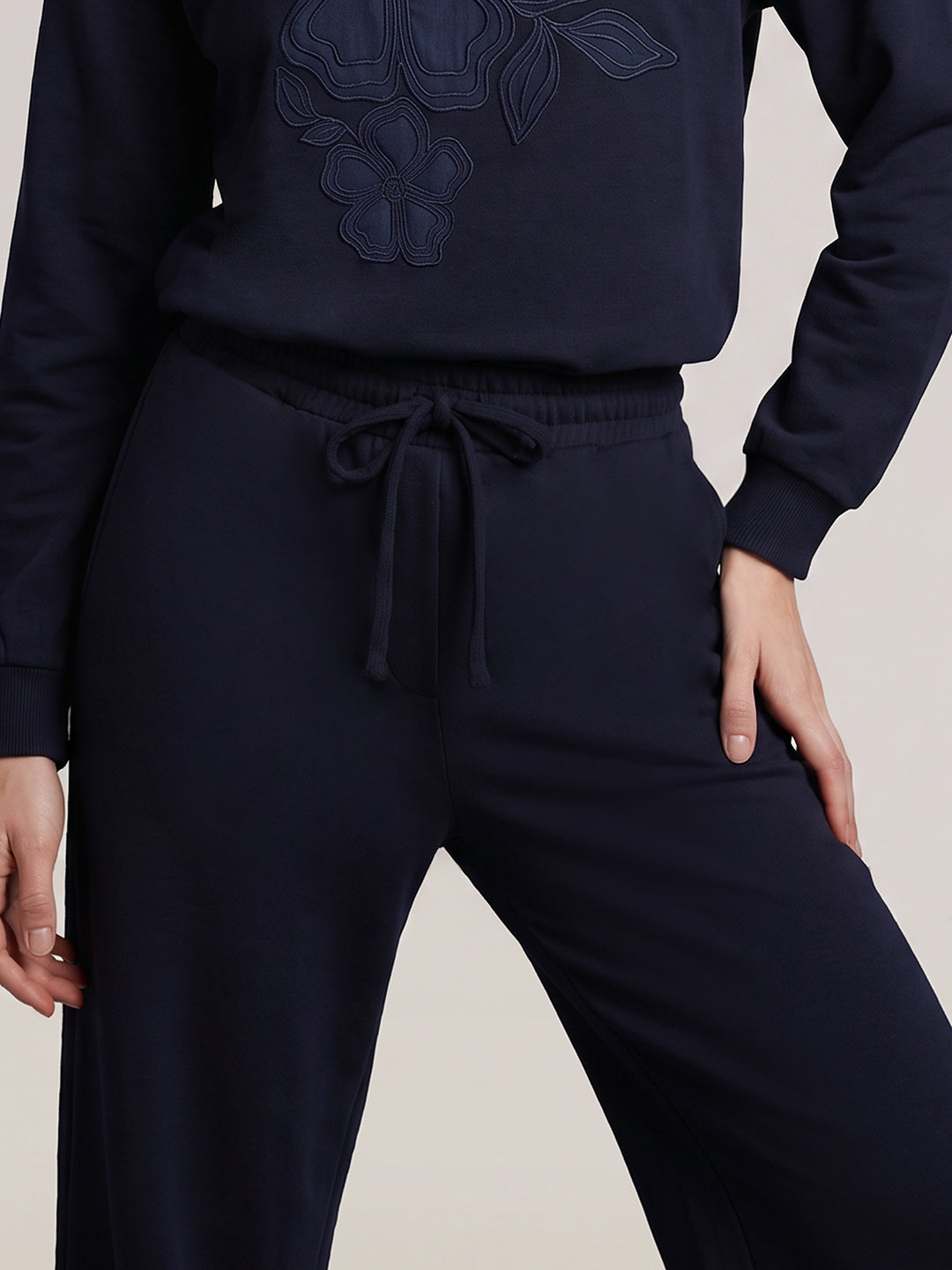 Dark Blue High Rise Sweatpants