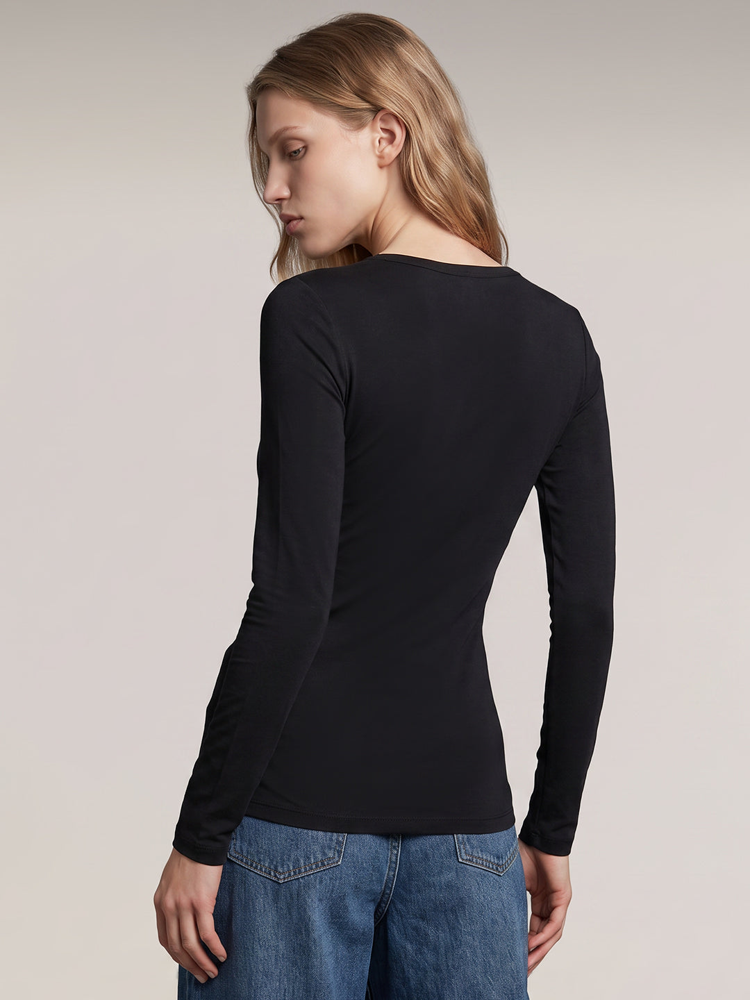 Black Long Sleeve Top