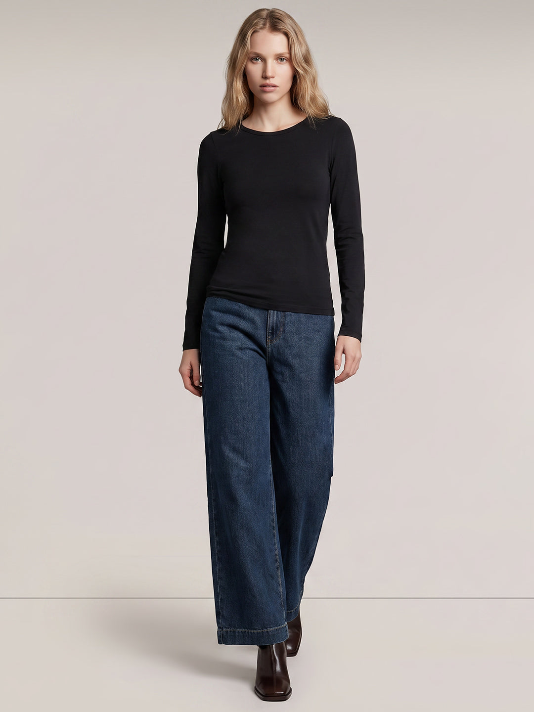 Black Long Sleeve Top