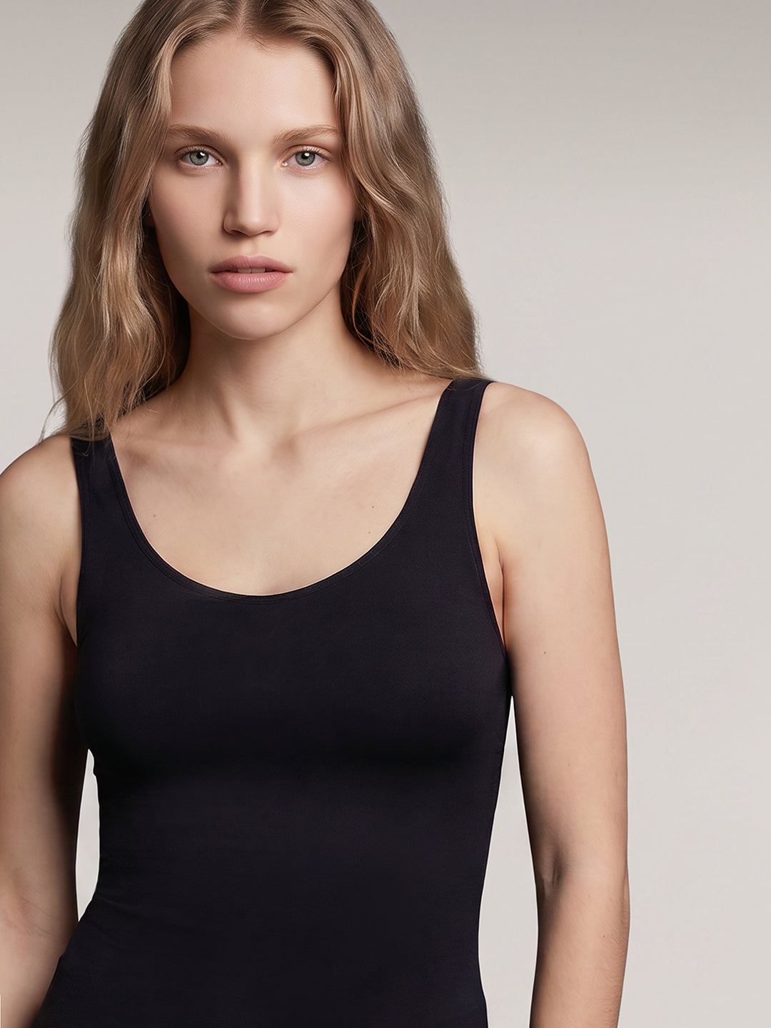 Black Long Tank Top