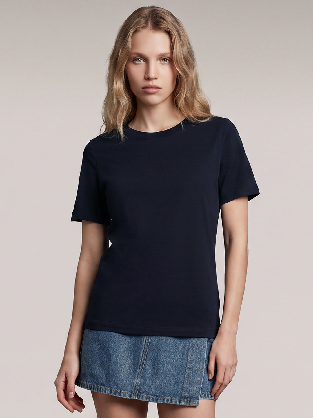 Navy Blue Organic Cotton T-Shirt