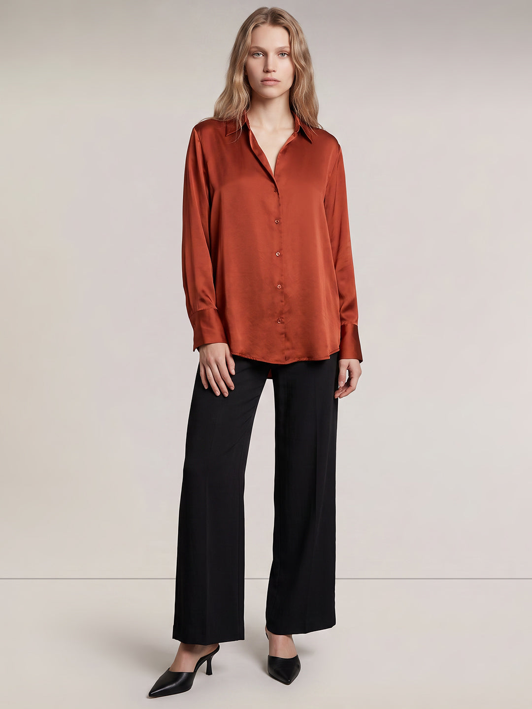 Rust Full Sleeves Shirt