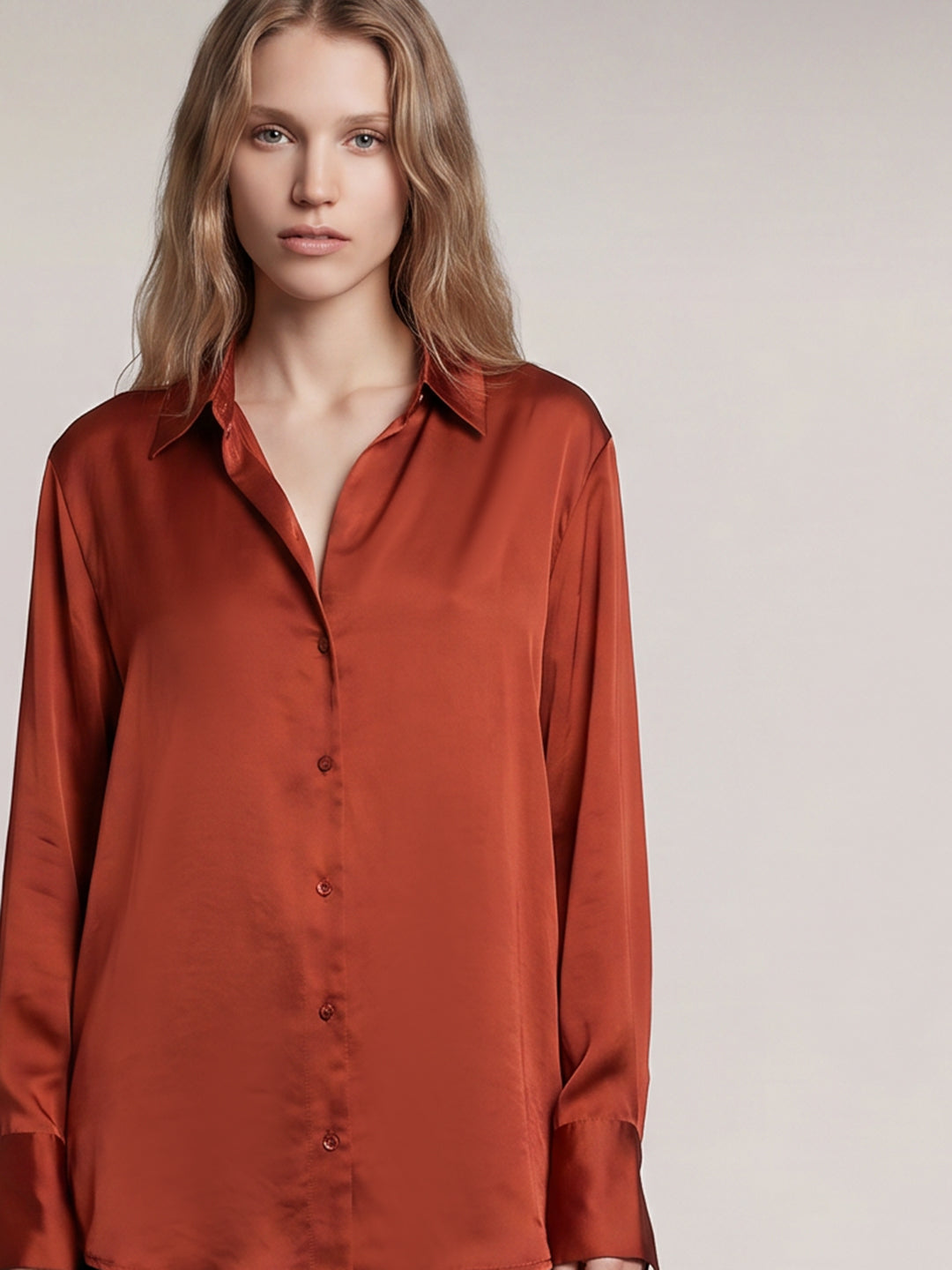 Rust Full Sleeves Shirt