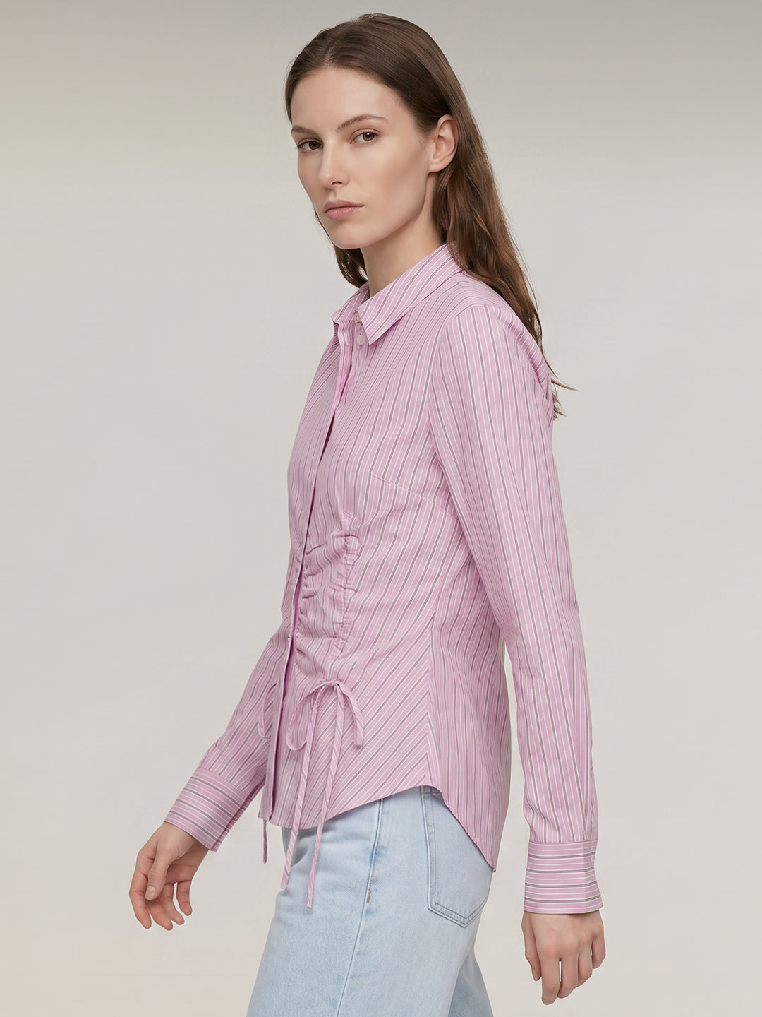 Pink Striped Shirt