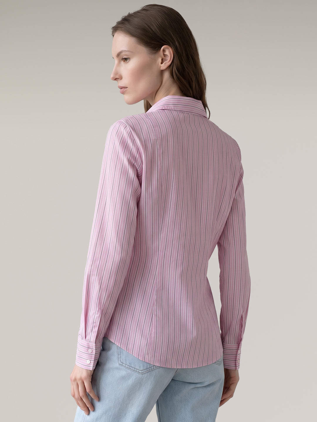 Pink Striped Shirt