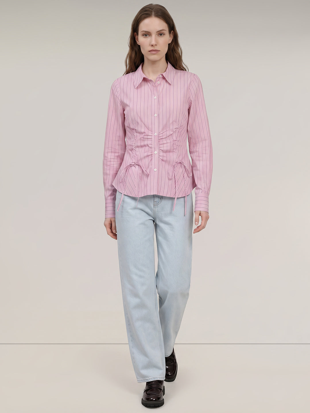 Pink Striped Shirt