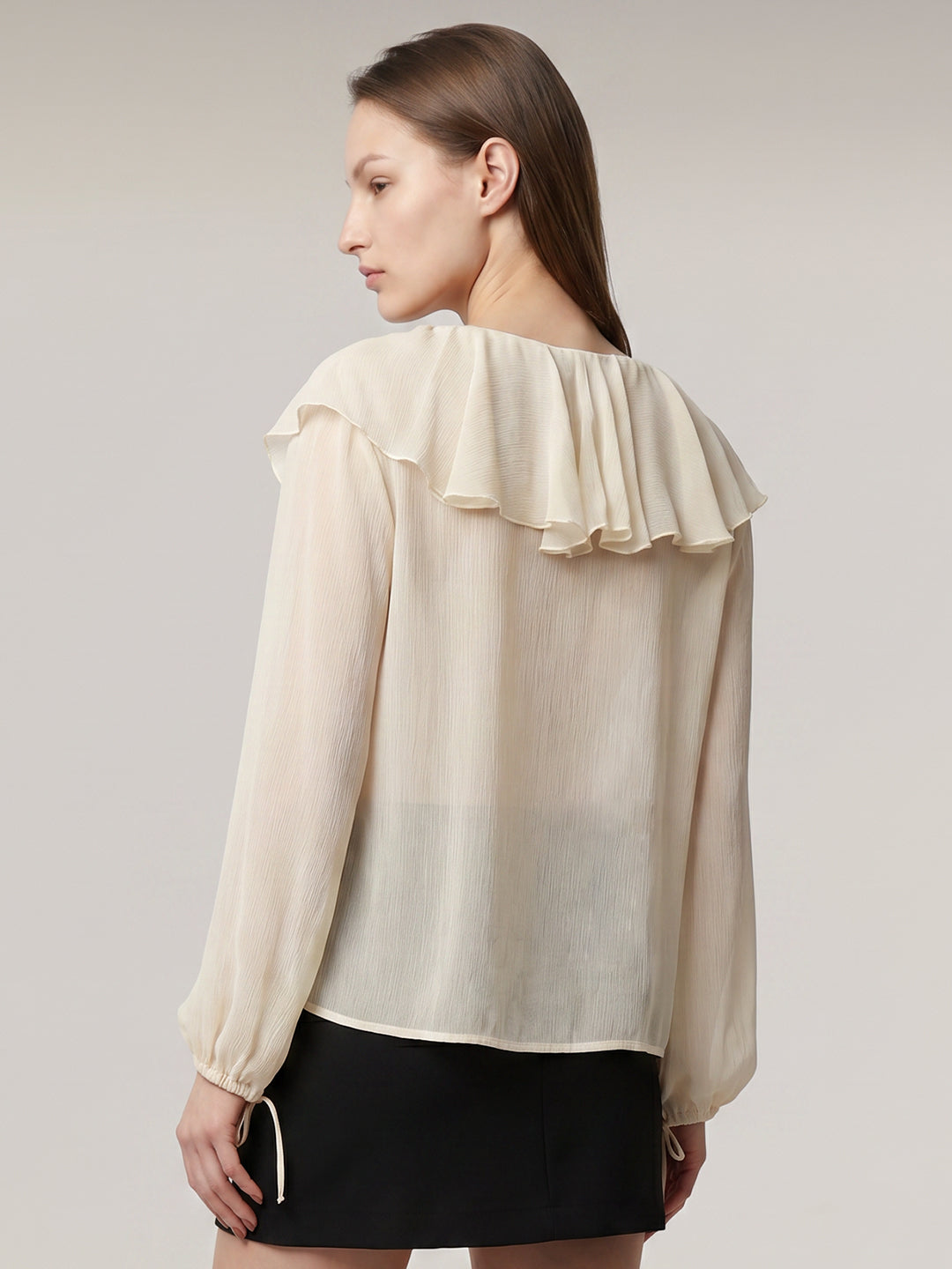 Ruffle V-Neck Top