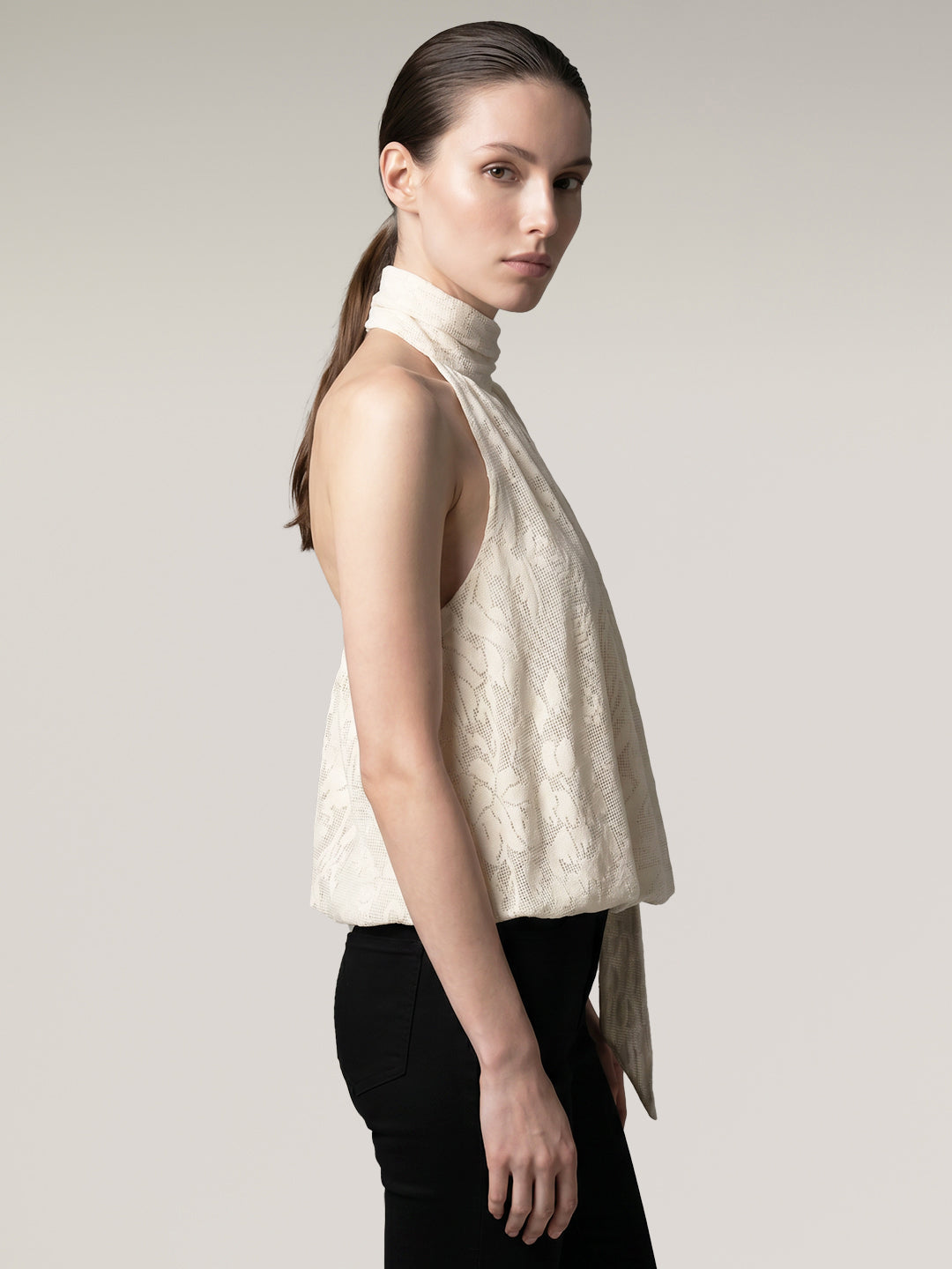 Off-White Printed Sleeveless Top