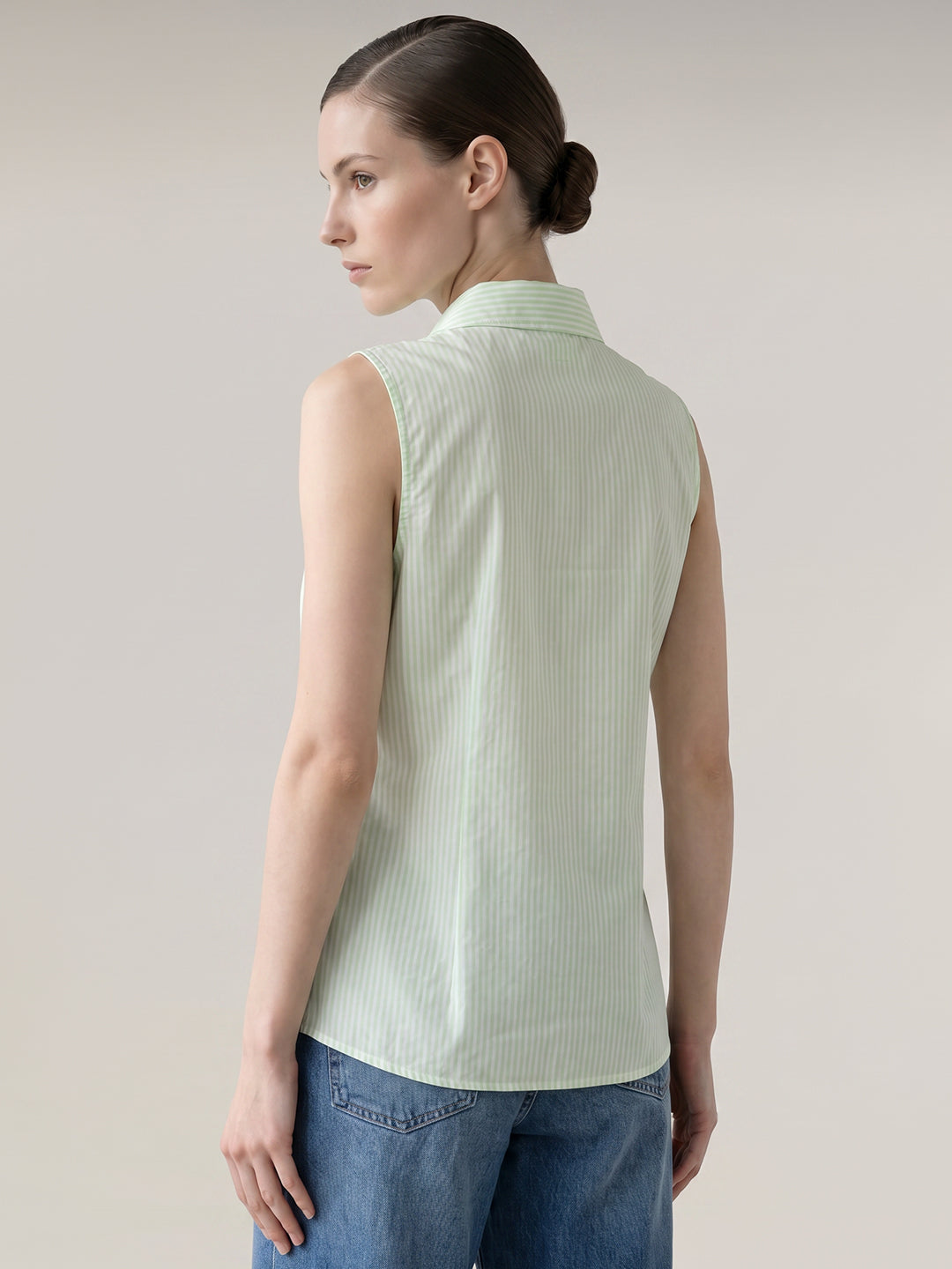 Sleeveless Striped Shirt