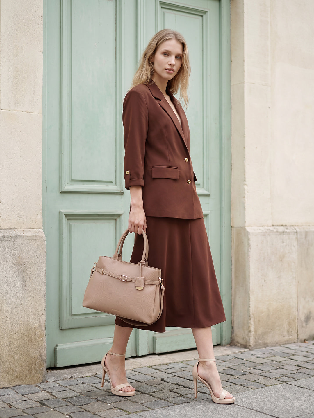 Dark Brown Tailored Blazer