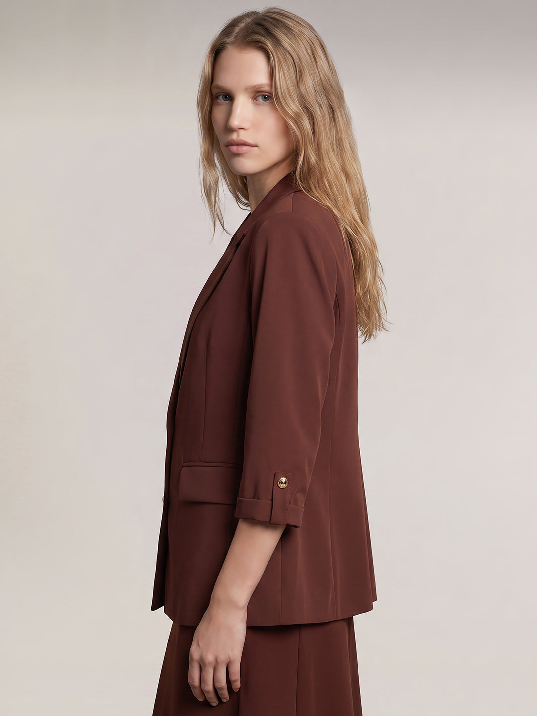 Dark Brown Tailored Blazer
