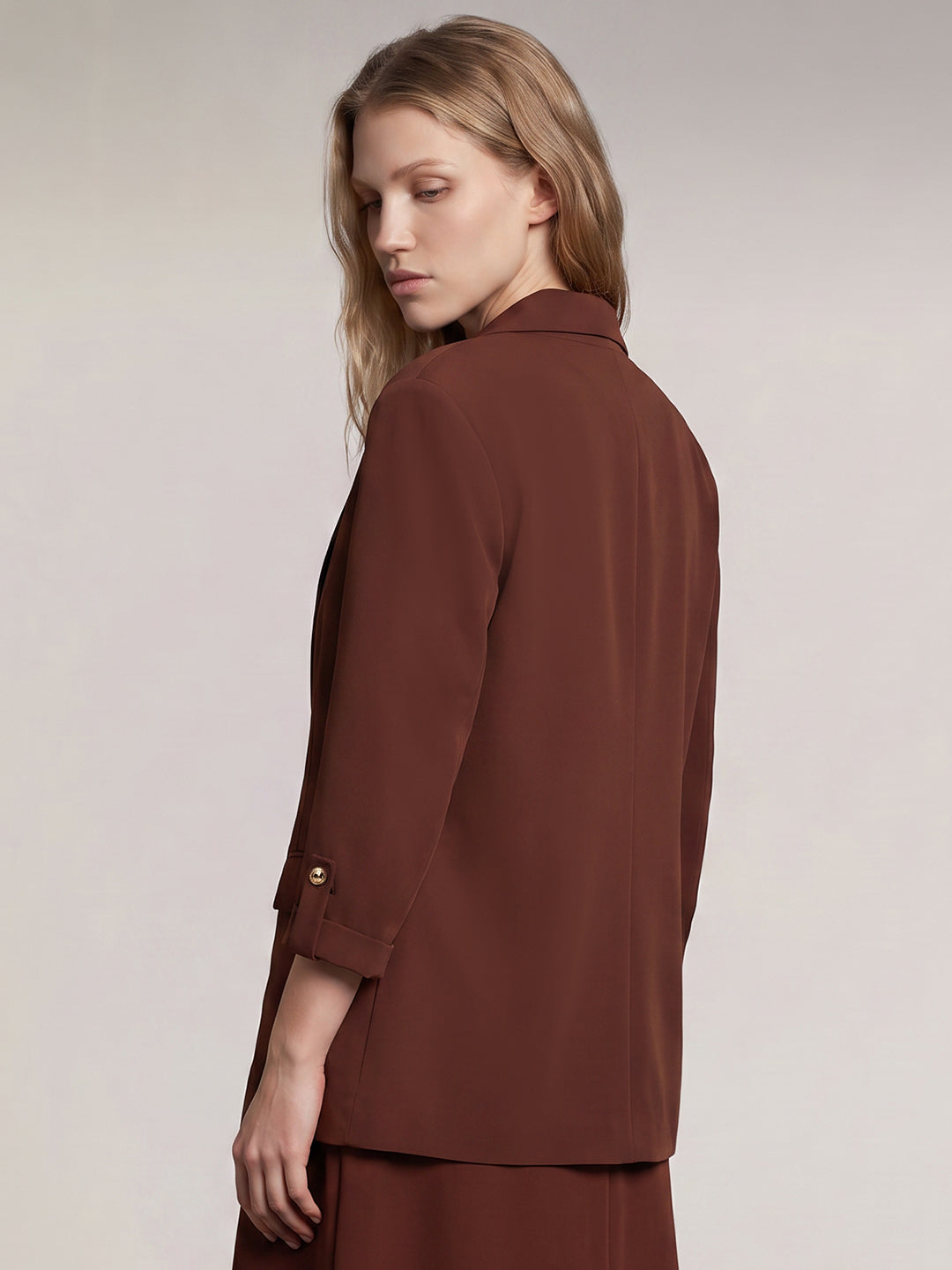 Dark Brown Tailored Blazer