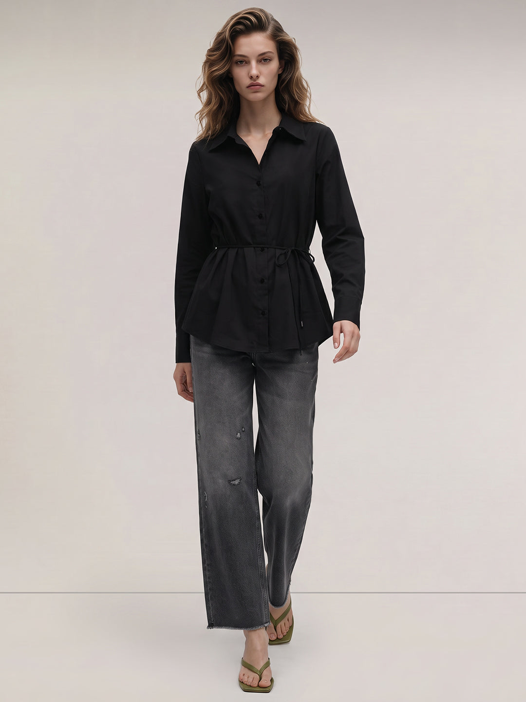 Black Cotton Shirt