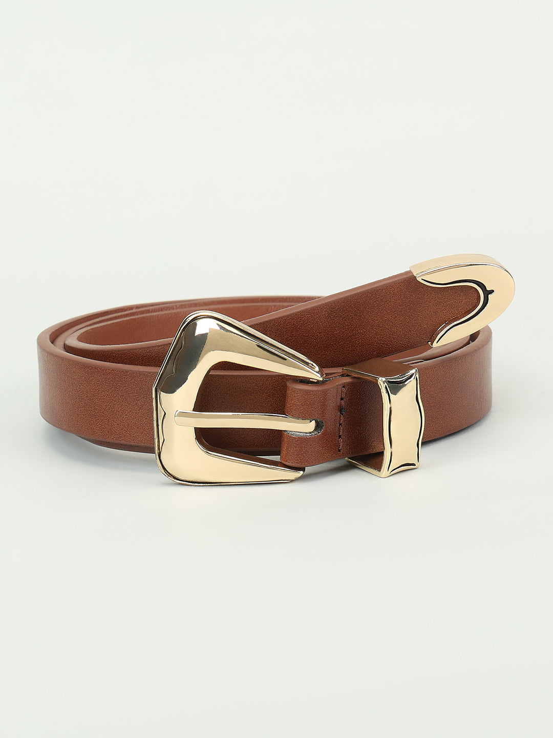 Beige Slim Belt