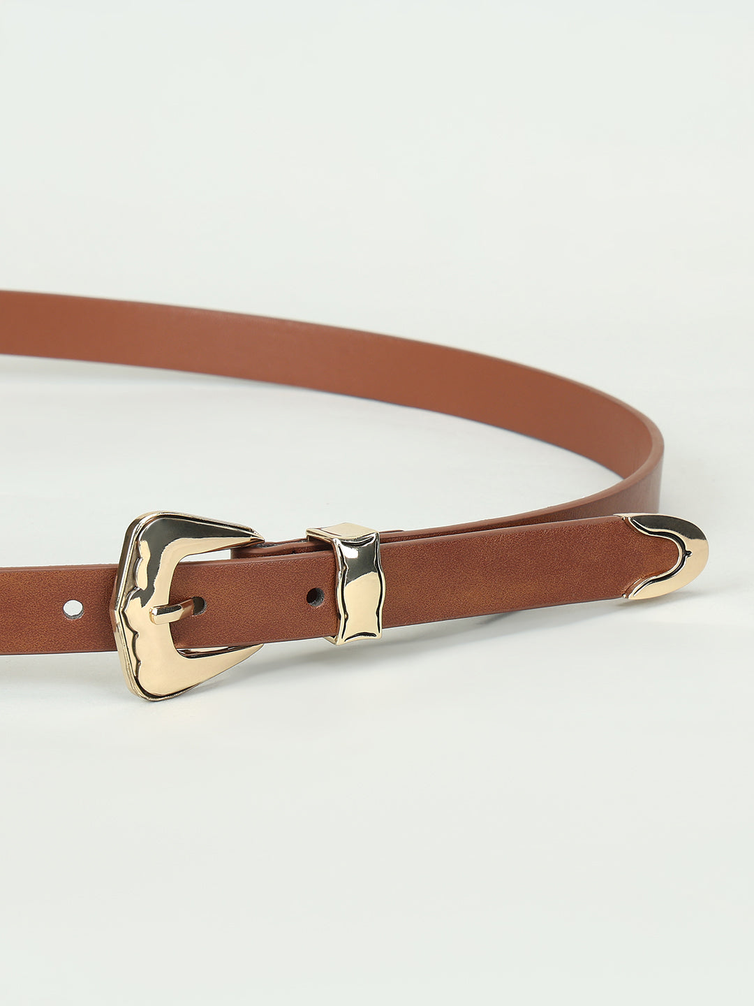 Beige Slim Belt