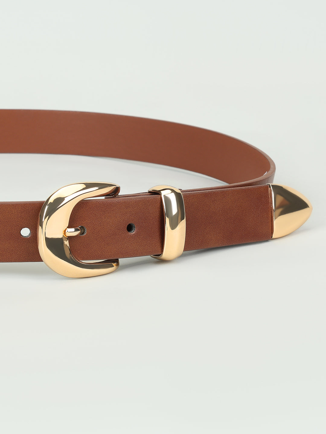 Beige Slim Belt