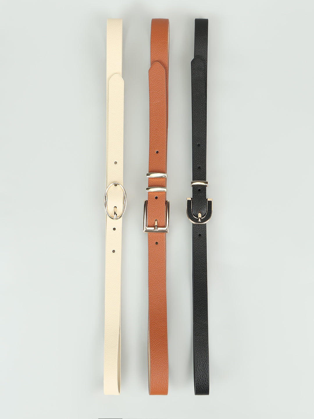 Grey Pack of 3 Belts