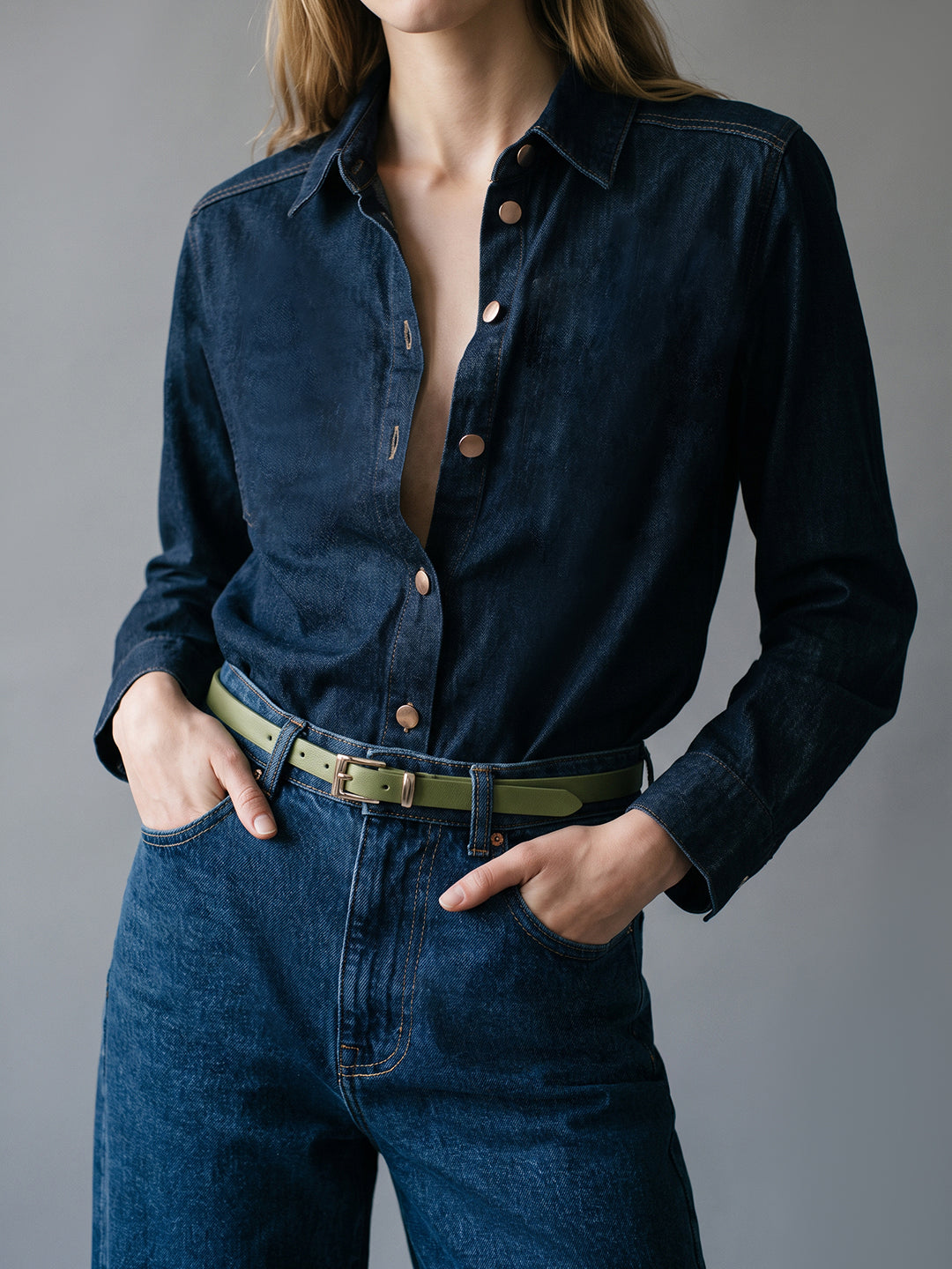 Green Pack of 3 Belts