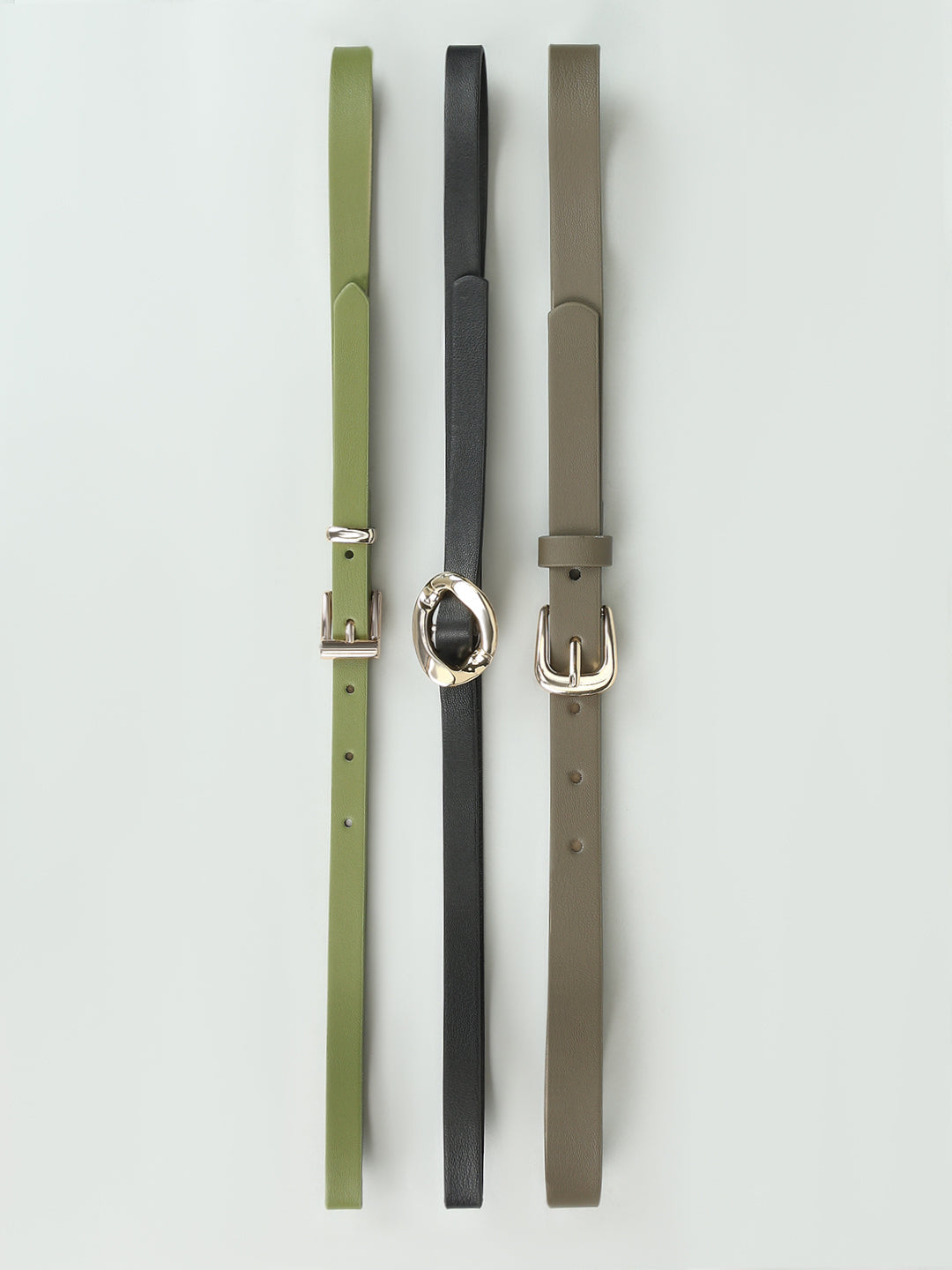 Green Pack of 3 Belts
